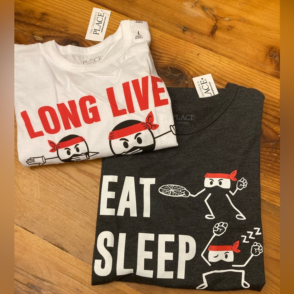 NWT Children’s Place boys short sleeve t-shirt bundle. Size Large 10/12
